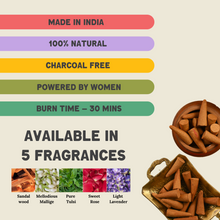 Load image into Gallery viewer, Melodious Mallige Dhoop Cones
