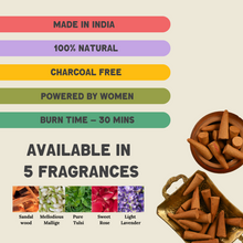 Load image into Gallery viewer, Sandalwood Dhoop Cones