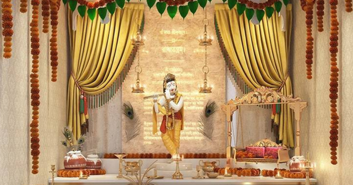 5 Ideas for Krishna Janmashtami Decoration with Flowers