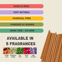 Load image into Gallery viewer, Complete Dhoop Sticks Set: 5 Fragrances