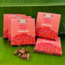 Load image into Gallery viewer, Rose Dhoop Cone pack of 5